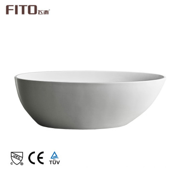 Modern Acrylic BathTub And Solid Oval Surface Freestanding Bathtub